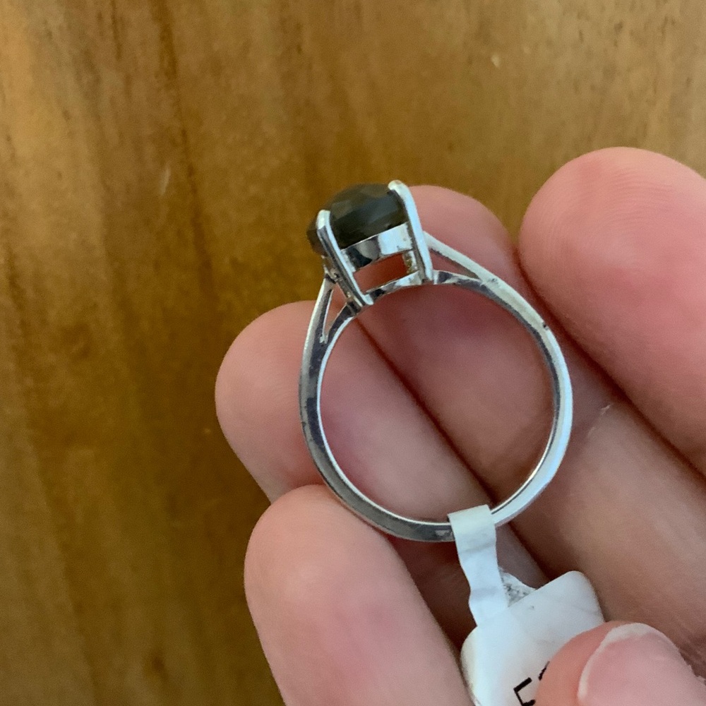 Sterling Silver 925 Labradorite Stone Ring - Picture 4 of 5